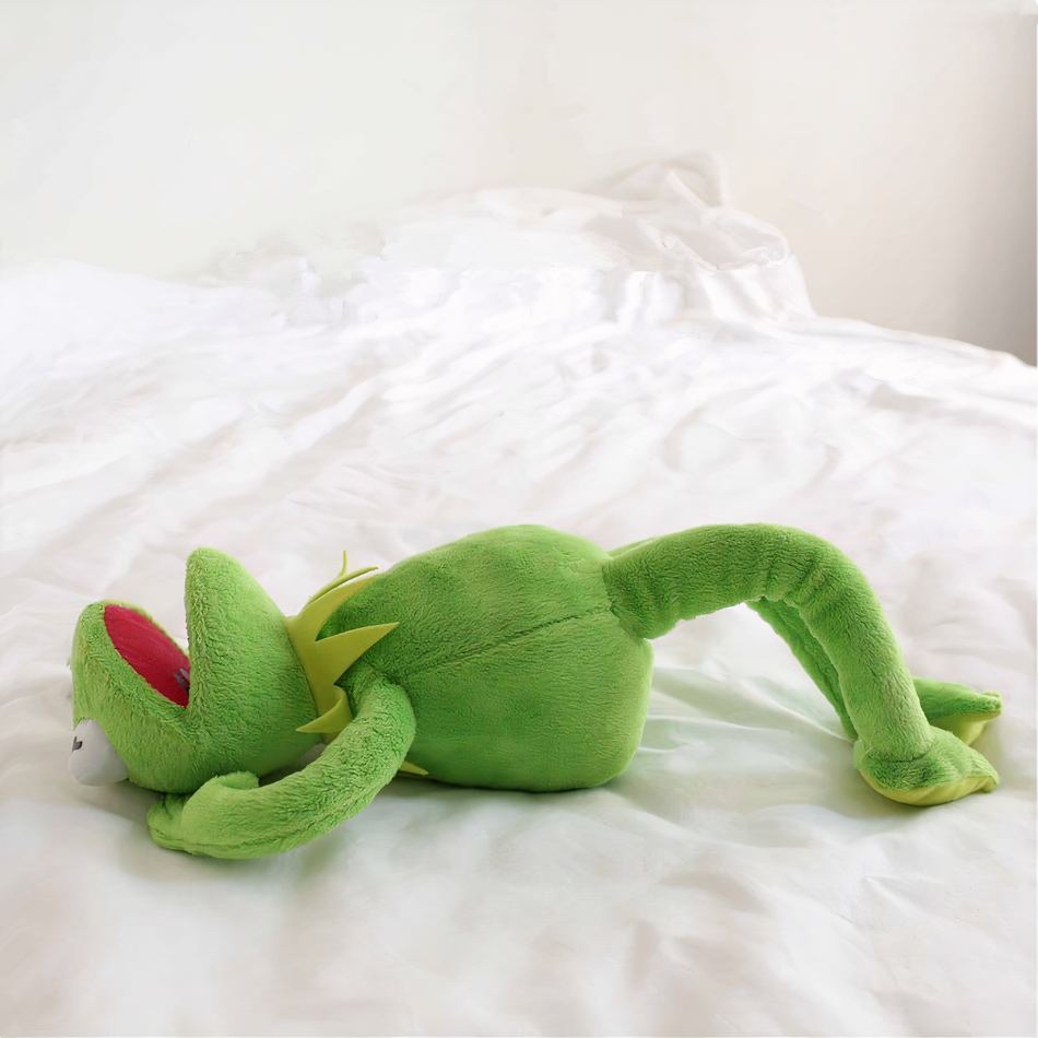 Peluche grenouille Kermit douce verte enfant câlin La compagnie de la peluche